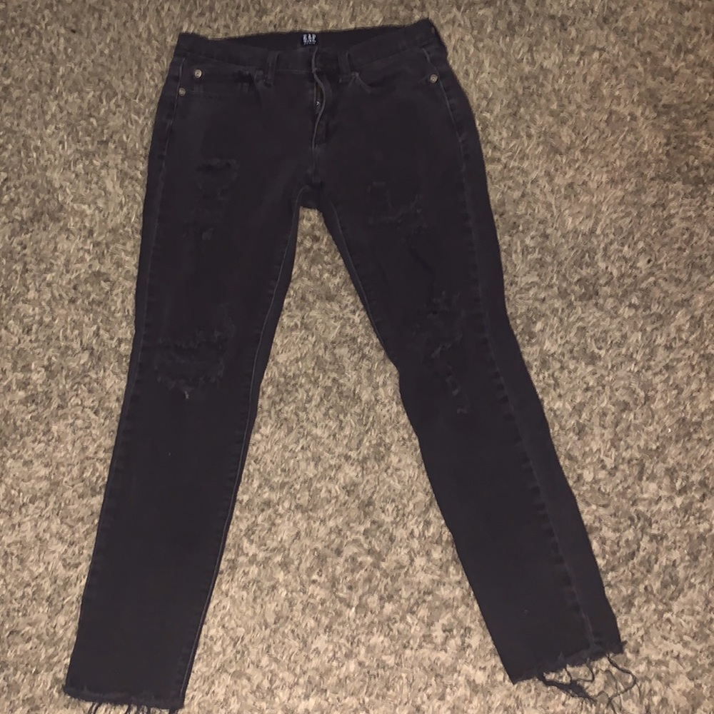 Black GAP ripped jeans